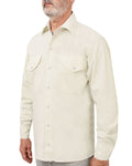Camisa Clasica Gabardina - Beige - 01 #color_beige