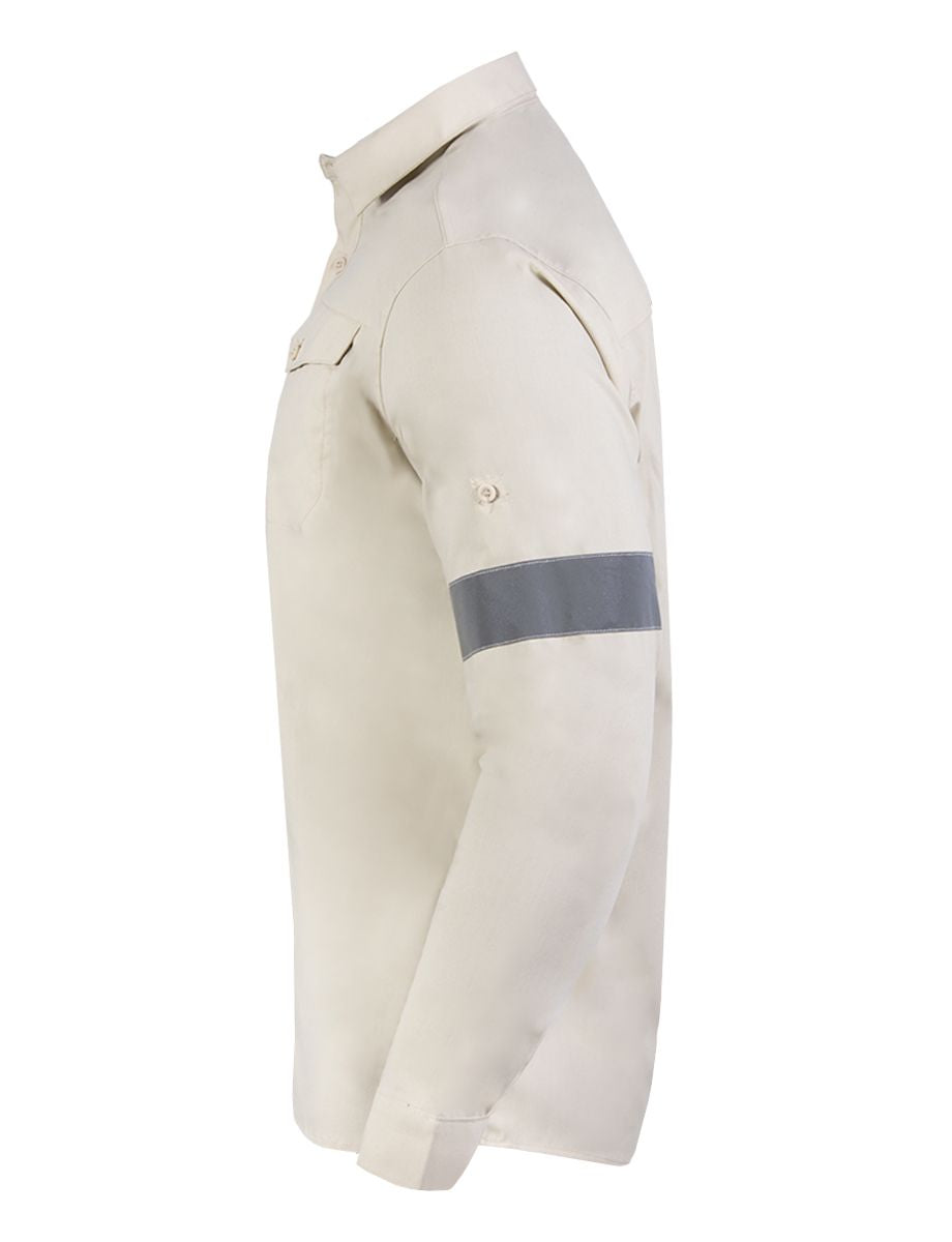 Camisa broca de trabajo liviana - Beige - 02 #color_beige