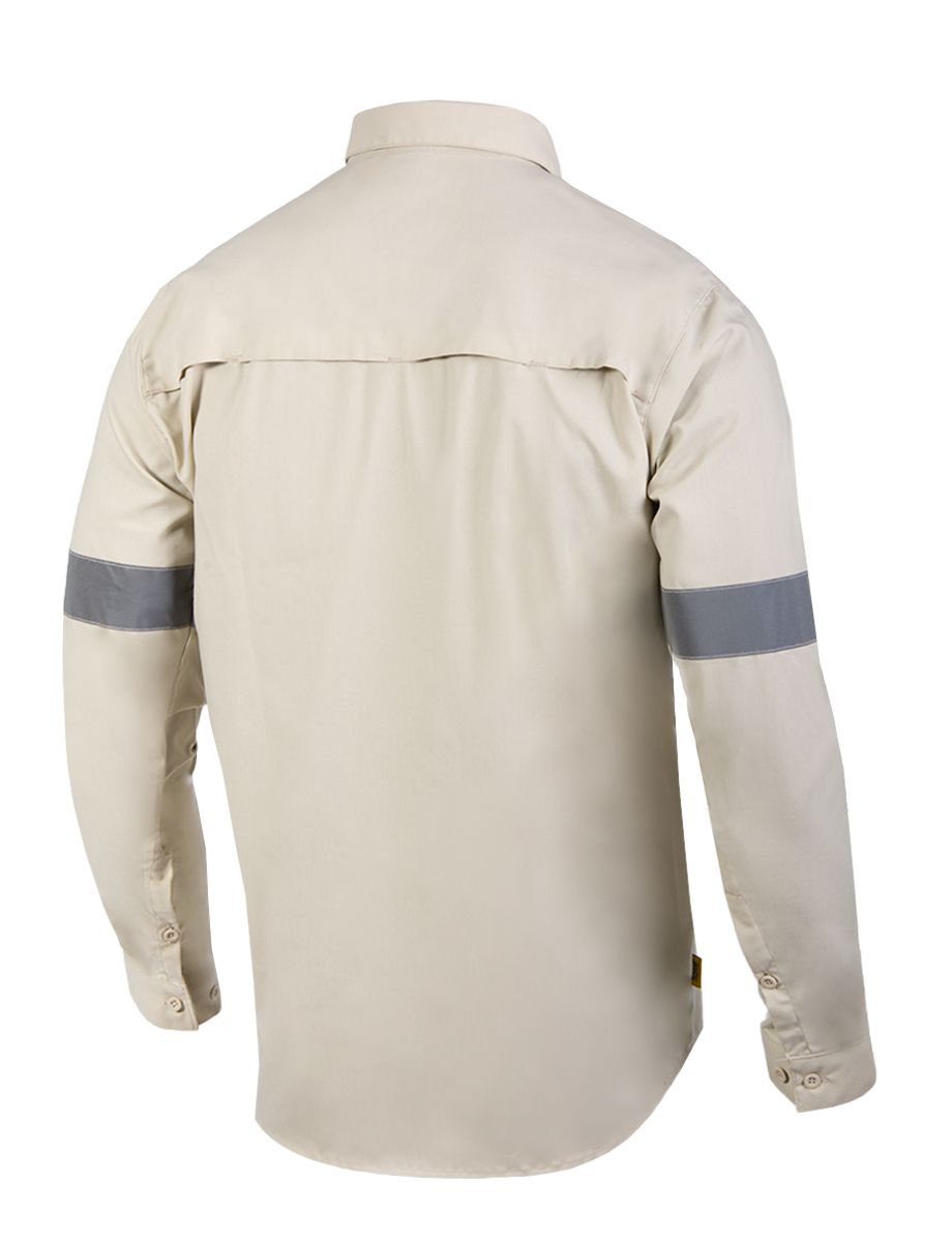 Camisa broca de trabajo liviana - Beige - 03 #color_beige