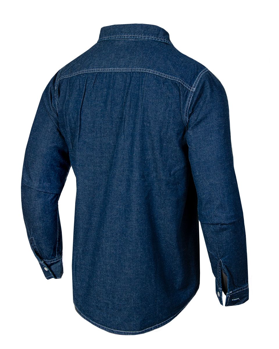 Camisa vestir Denim - Azul - 03 #color_azul
