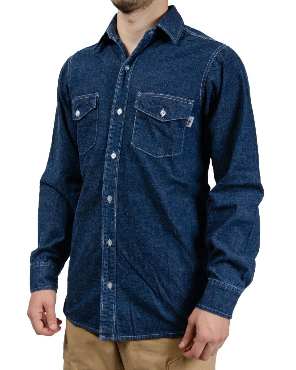 Camisa vestir Denim - Azul - 04 #color_azul