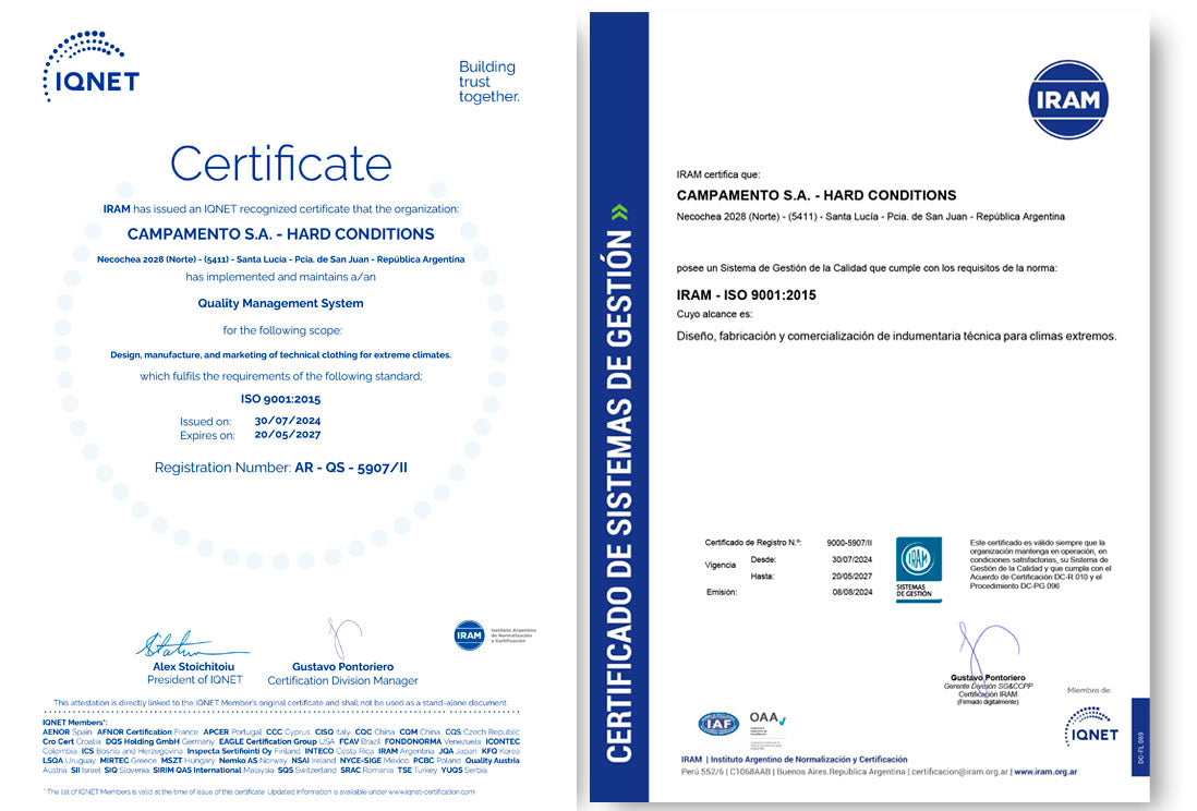 IRAM Certificado de Sistemas de Gestión